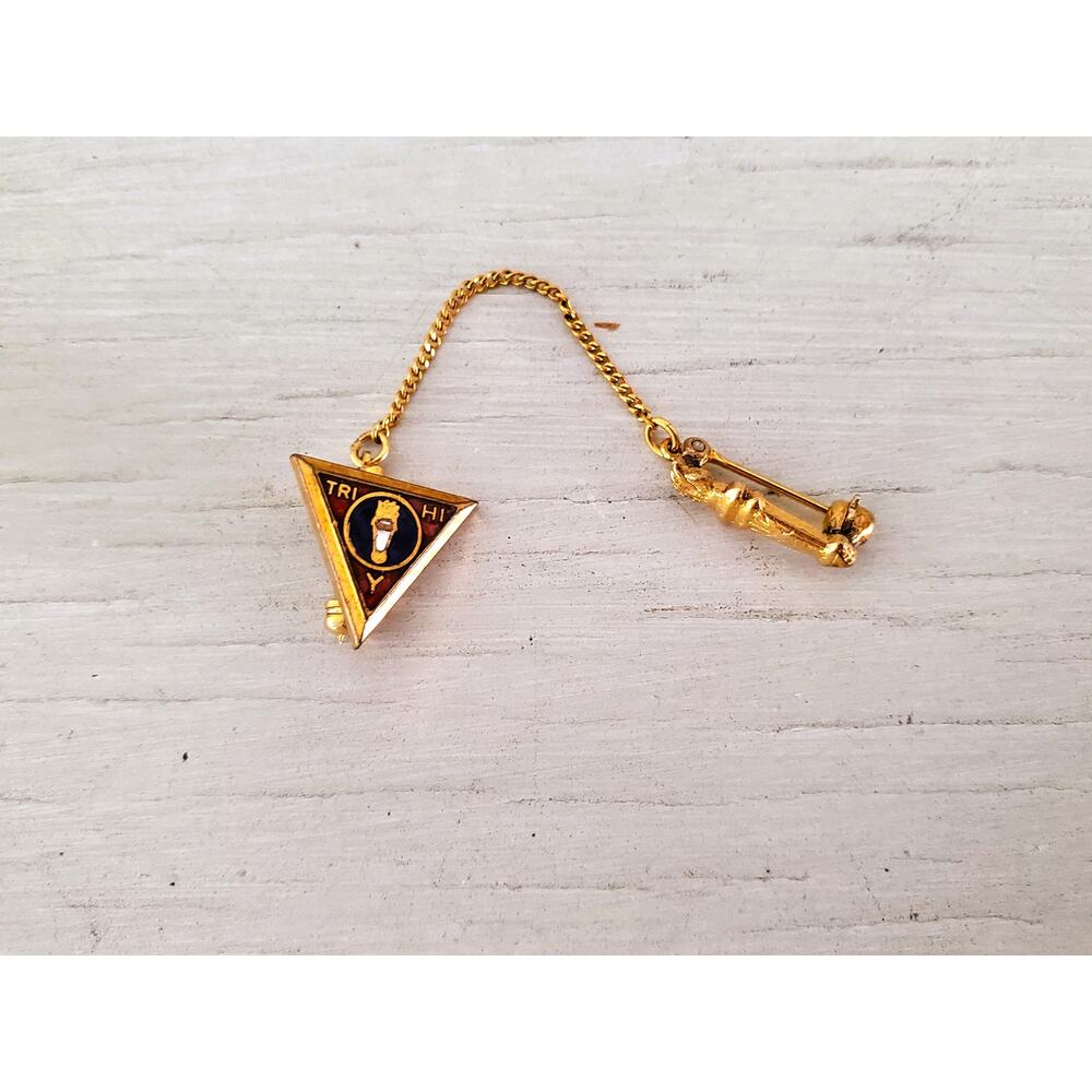 Vintage Tri Hi Y Gold-fill Fraternity Pin Set